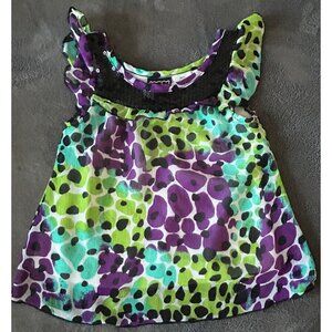 Girls Kids Sleeveless sequin top blouse size 2T